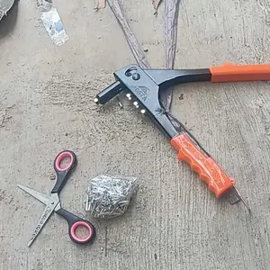 Tang Rivet Alumunium Tembakan Gun Stang Rifet Ripet Besi Baja Ringan Hollow Knalpot + Paku Rivet a