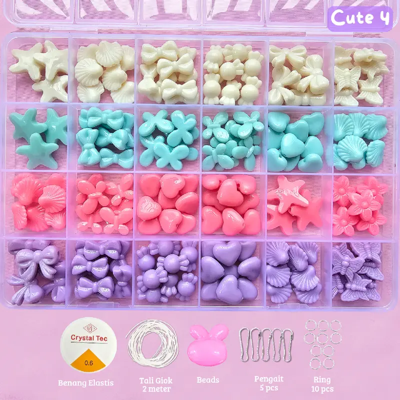 DIY Meronce Manik Manik Mainan Edukasi Anak - SM017 4