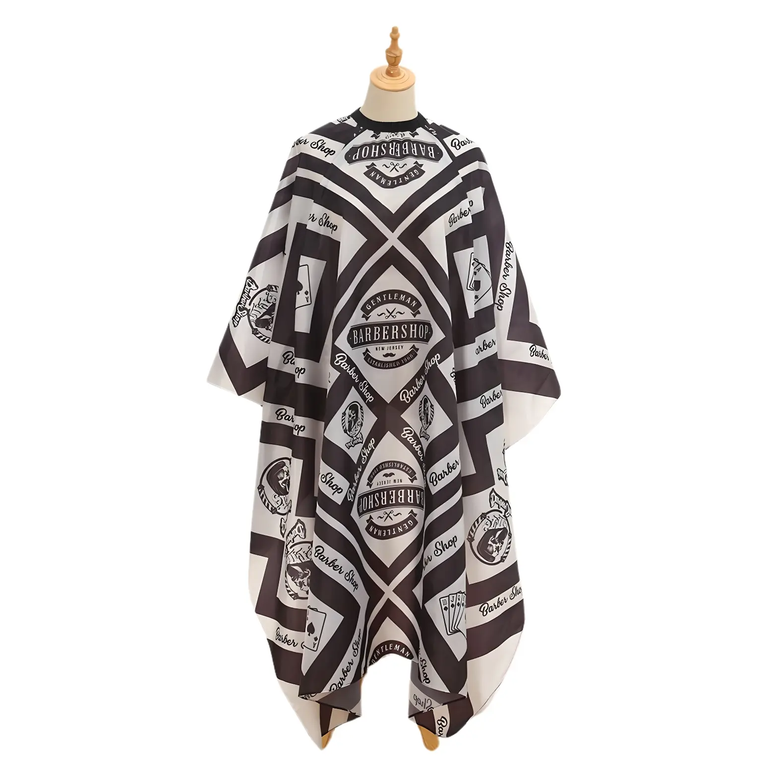 7. Garis Hitam Motif Barber