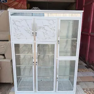 Rak Piring Roda Pintu 3 & pintu 2 Alumunium Ukuran P126 L45 T172
