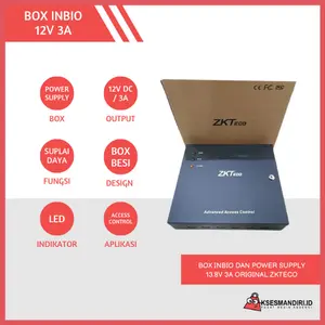 ZKTECO Box Inbio dan Power Supply 13.8v 3a
