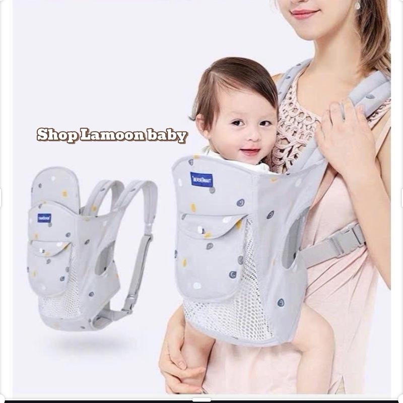    Hot- Chọn màu  Địu em bé sơ sinh có đai đỡ cổ an toàn Địu em bé đa năng an toàn và tiện lợi cho bé từ 0-36 tháng 