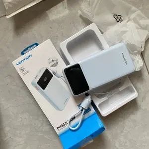 Vention CCC Powerbank X Series Built-in Cable Fast Charging 10000mAh 20000mAh LED Display Fast Charging 22.5W