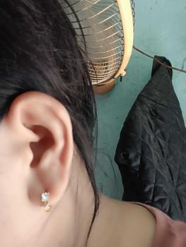 Product Review of Yaxiya Anting Jepit / Klip Wanita Mata Satu Simpel Perhiasan Aksesoris 764 from A**6 1
