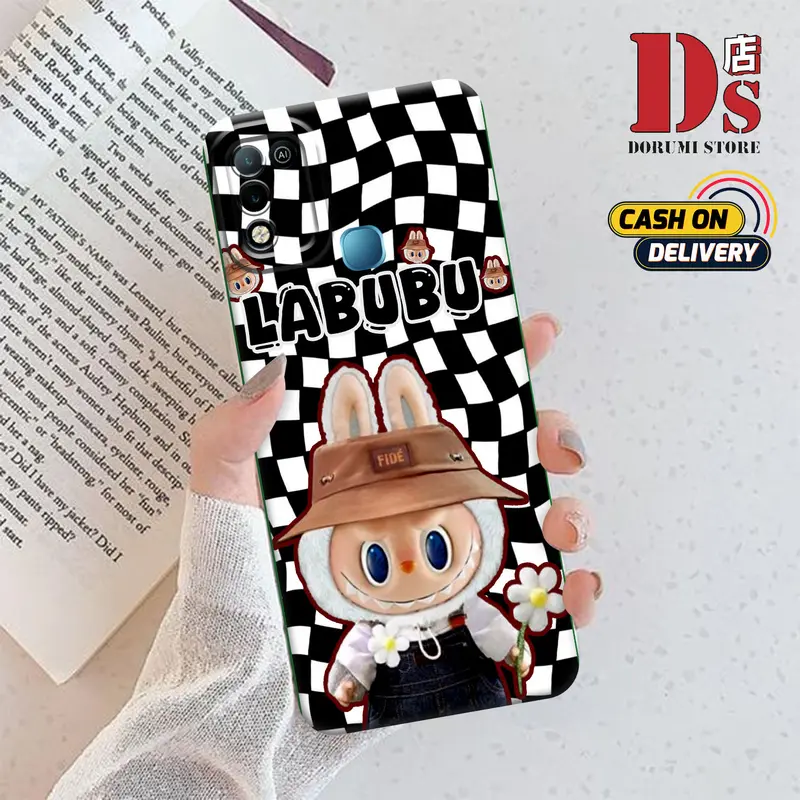 Casing Procamera Hp Untuk Infin*x Hot 10 PLAY / Infin*x Hot 11 PLAY (LABUBU) Costume - Pelindung Ponsel Silikon Berkualitas Tinggi All Type -Semua Tipe -Semua Handphone Casing-Silikon Lunak Kesing Baru Sofcase 1