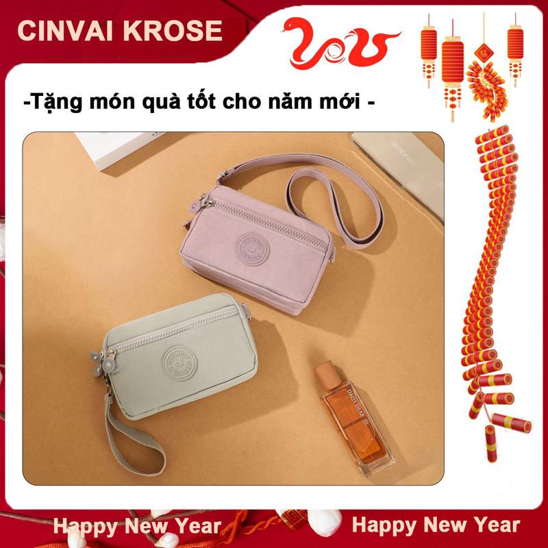 Túi Messenger, Túi Đựng Điện Thoại Di Động, Thiết Kế Mới Nhẹ, Ví Dài, Làm Bằng Vải Nylon Chống Thấm Nước, 4 Khóa Kéo, Nhiều Ngăn, Đựng Đồ Tiện Lợi Bag Nữ Đeo Vai Tote Lady