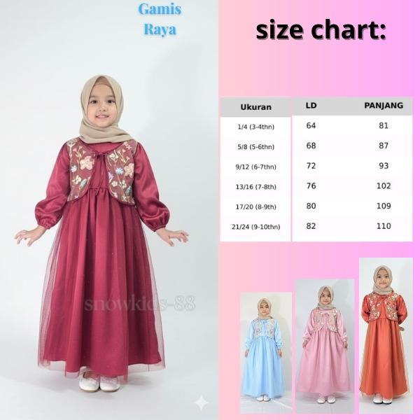 Gamis Anak Perempuan Terbaru Usia 3-10 Tahun ( FREE HIJAB ) Motif Rompi Brokat Bordir Bunga Cantik Full Furing - Panjang Anak Cewek Dress Long Muslim Syari Wanita Baju Lebaran Gamis Anak Perempuan Terbaru Usia 3-10 Tahun ( FREE HIJAB ) Motif Rompi Brokat Bordir Bunga Cantik Full Furing - Panjang Anak Cewek Dress Long Muslim Syari Wanita Baju Lebaran