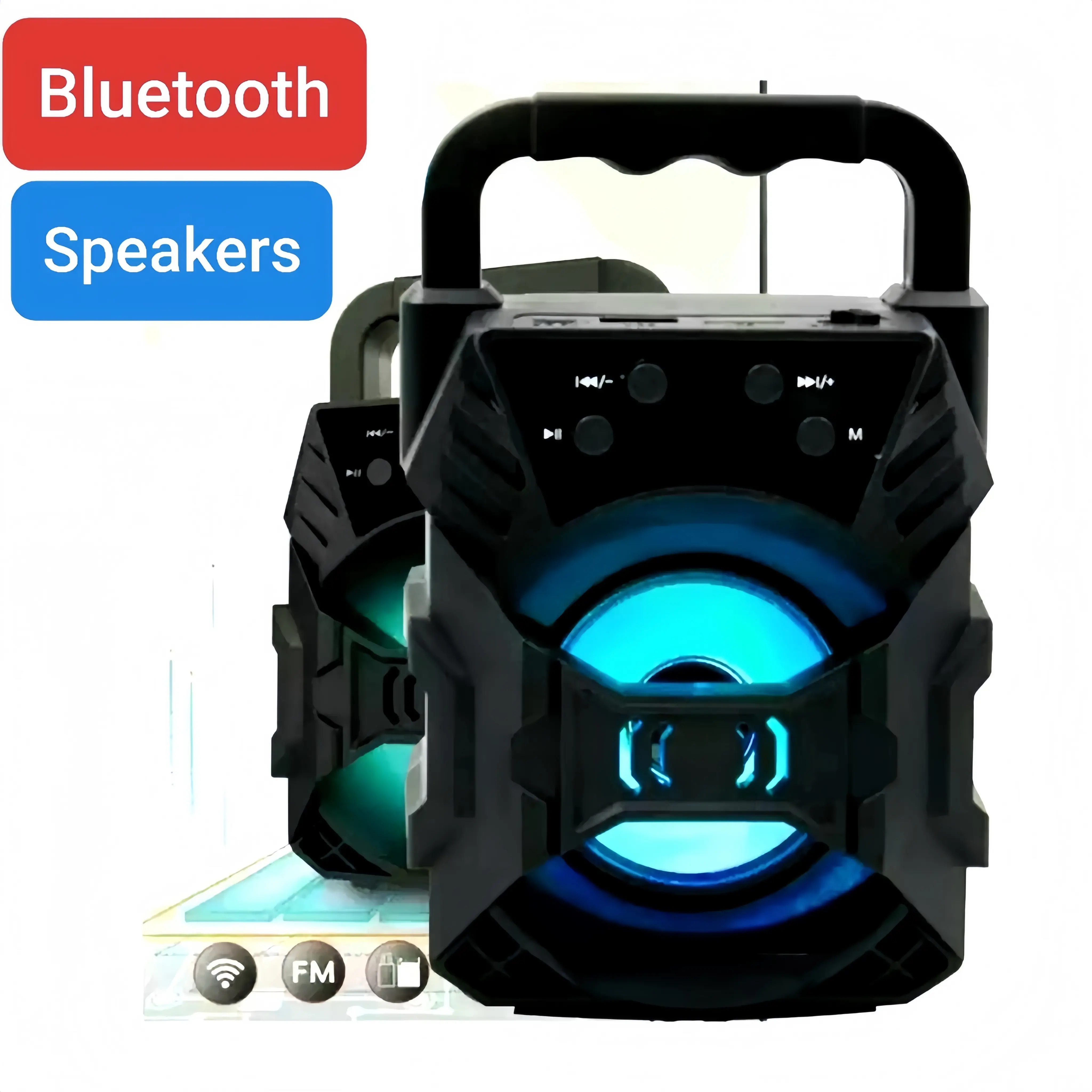 TONIES-333 Speaker Bluetooth Karaoke Salon Portable Radio FM Music Box Wireless