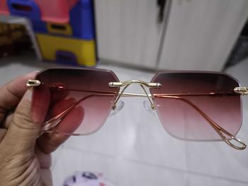 Product Review of 【Buy Glasses Free Bag】【Y6007】Perlindungan UV untuk wanita Wajah kecil yang cantik Kacamata tanpa bingkai yang indah Women UV protection beautiful small face beautiful rimless glasses from y**i 0