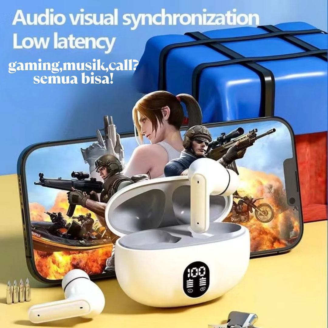 TWS W895 Wireless Earphones Super Full Bass Bluetooth 5.4 In Ear HIFI Mini Waterproof Sports Music Earbuds Headset  headset bando dengan mic