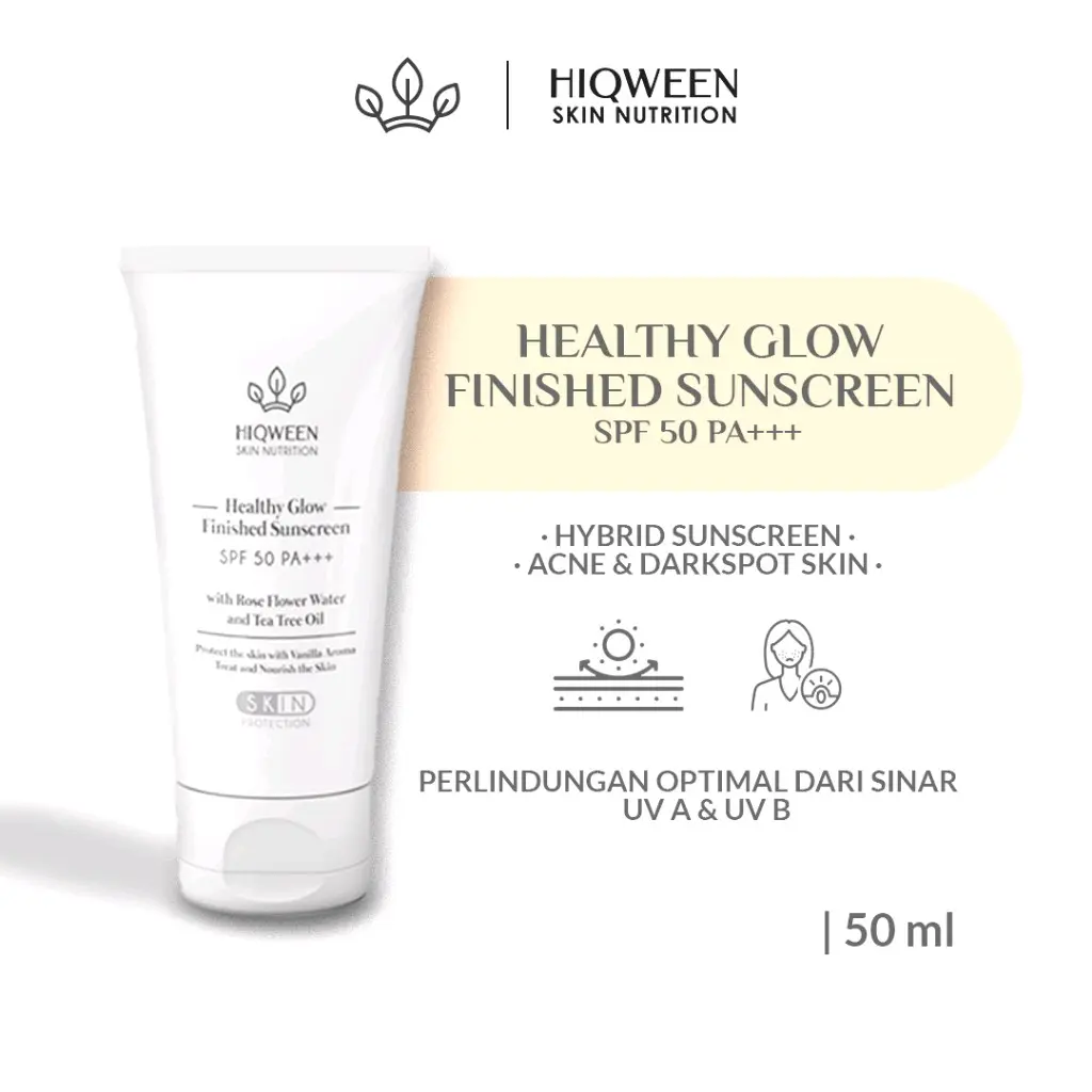 HIQWEEN HEALTHY GLOW FINISHED SUNSCREEN (50ml)