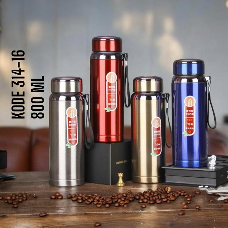 Product Introduction of Vacuum Flask Tumbler Termos Mug Kopi Tahan Panas Tahan Dingin Termos Vakum 800-1000ML Bahan Stainless Steel 316 Plastik 1
