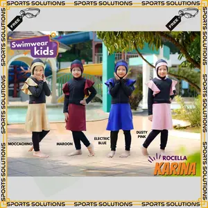 SPORTS SOLUTIONS  BAJU RENANG MUSLIMAH - BAJU RENANG WANITA MUSLIM - BAJU RENANG MUSLIMAH HIJAB - BAJU RENANG DEWASA MUSLIMAH ROCELLA SWIMWEAR KARINA + KACAMATA RENANG BAJU RENANG MUSLIMAH, SETELAN RENANG WANITA BAJU RENANG ANAK SETELAN RENANG WANITA