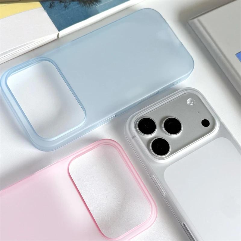 Ốp lưng cứng bằng polycarbonate (PC), siêu mỏng, bề mặt nhám/trơn lì, màu trơn, thiết kế đơn giản và mỏng gọn, phù hợp với IPhone 18, 17 Pro Max, Air, 16, 15, 14 Plus, 13, 12.