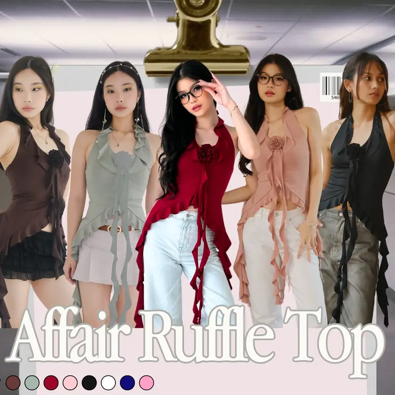 SHEWEARSSUGAR x SHAGUFFTA - Affair Top | Atasan Wanita | Outfit Korea 0