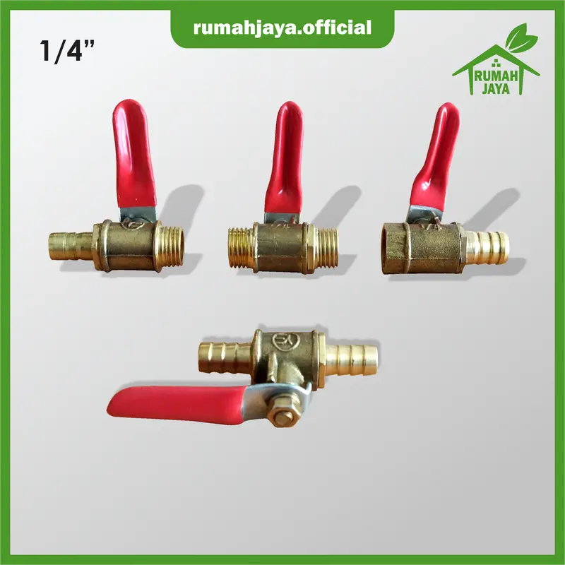 (RJO) Kran Angin Kompresor Kunigan 1/4 Inch/ Stop Kran Kompresor 0