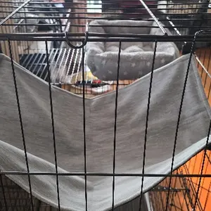 Cage Hammock  Bed Hanging Reversible Bed  Cage Fleece Cotton Pet Hammock rak  tempat  tidur    bertingkat pet  door rak  tempat  tidur    bertingkat   bonus  kasur        playground       dewasa   heated cat house tenda kucing jumbo shelter outdoor sofa