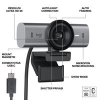 Gambar Logitech Webcam MX Brio UHD 4K Noise-Cancelling 1080p Garansi Resmi - Pale Grey dari Multifungsi ID Kota Administrasi Jakarta Pusat 2 Tokopedia