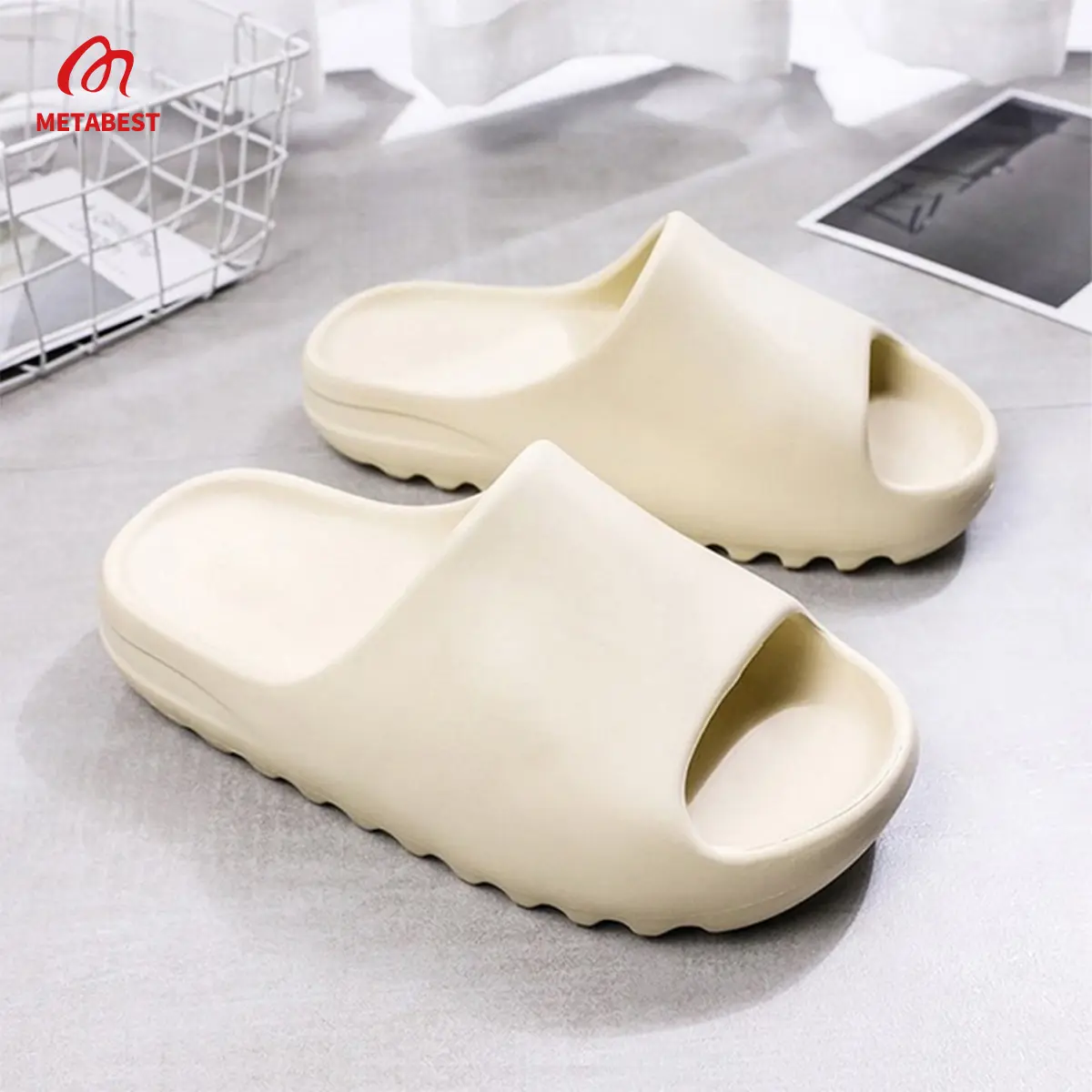 METABEST SG 1Pc Slippers Men Ladies Boy EVA Soft Sole Comfort Indoor  Anti-Slip Trendy Slippers Sandals Light Color Beach Shoes  Footwear Walking Dance Flipflop Shoes 37960