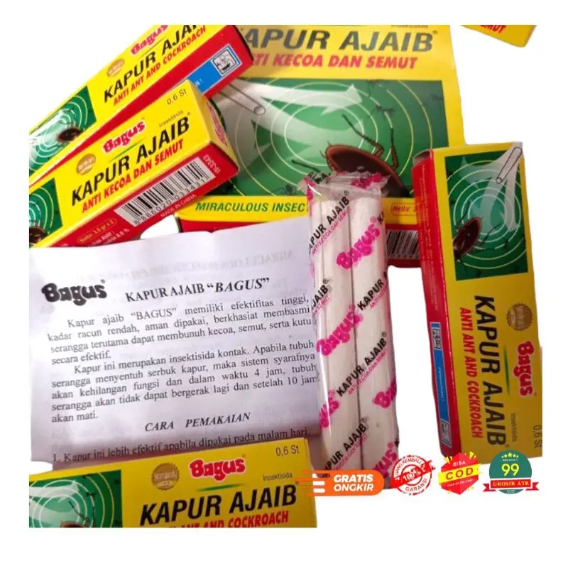 KAPUR AJAIB Kapur Semut/kapur bagus anti kecoa/KAPUR BAGUS/Penghilang Kutu/JAMINAN 100% ASLI 0