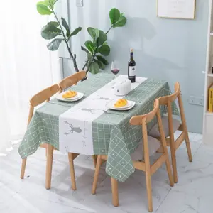 [BISA COD]Taplak Meja Makan PEVA Motif Modern Terbaru Alas Meja Makan Serbaguna Waterproof 137 x 180 cm