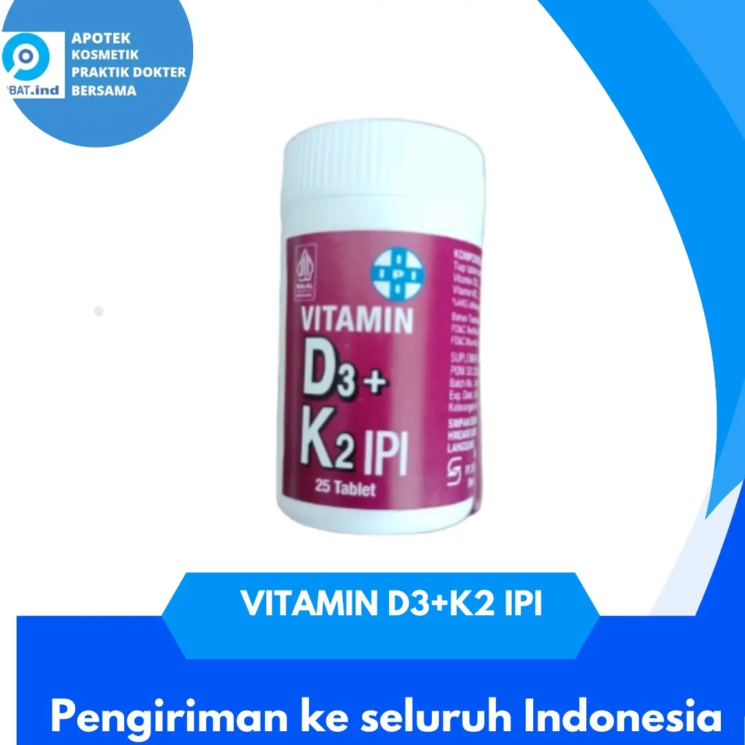 VITAMIN D3+K2 IPI botol isi 25 tablet