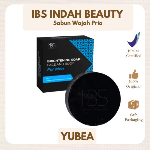 IBS INDAH BEAUTY SKINCARE SABUN MUKA WAJAH LAKI LAKI PRIA / MENCERAHKAN WAJAH KUSAM BERMINYAK BERJERAWAT / BRIGHTENING SOAP