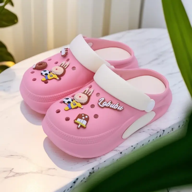 Comanier Wedges Platform EVA Square Toe Classic Bae Clog  Sepatu Sendal Baim Sandal Kodok 1