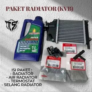Paket Lengkap Radiator (KVB)+ Air Radiator+ Termostat+ Selang Radiator Buat Motor Vario Karbu, Vario 110 Karbu, Vario 110 Lama, Vario 110 Techno