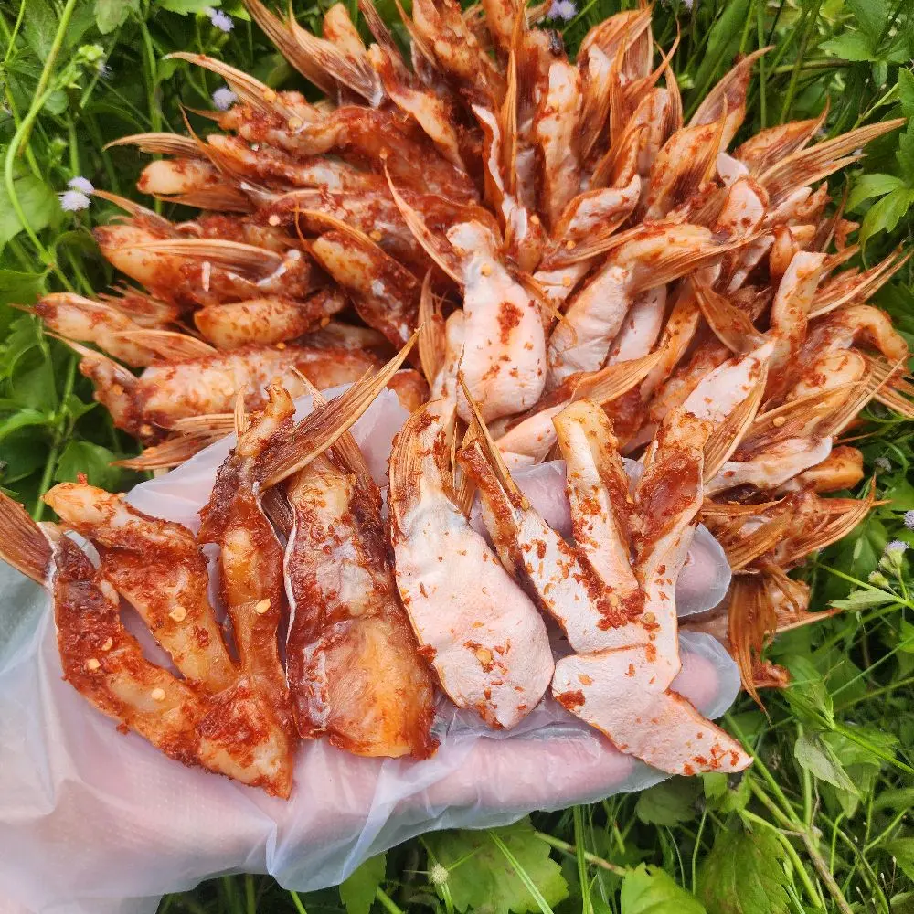 Khô ức mỡ cá basatúi 1kí vị  ớt ướp vừa ăn Food được làm từ ức cá basa tươi ngon