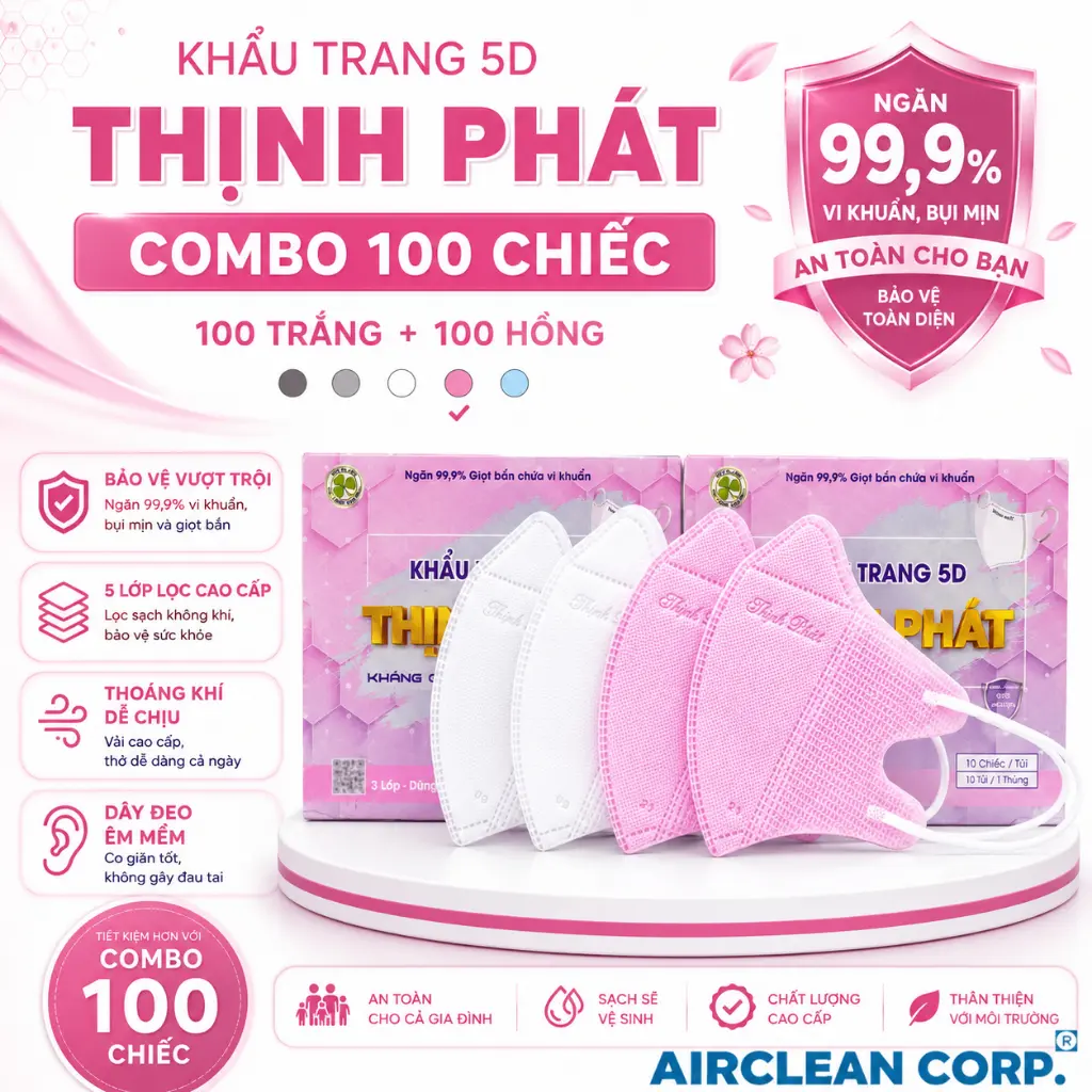 50 Trắng+ 50 Hồng