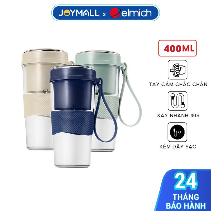 Máy Xay Sinh Tố Cầm Tay Elmich BLE9215 400ml, ,Lưỡi Dao 10 Cánh,Xay Nhanh 40s-JoyMall