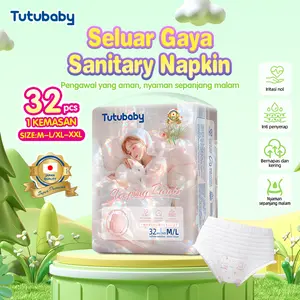 Tutubaby 【32 helai celana haid】 Berbalut 360° dan anti bocor, cocok untuk penggunaan harian wanita serta sebelum dan sesudah melahirkan, tersedia pilihan ukuran M-XXL,