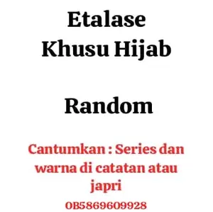 ARABELLE SCARF HIJAB ONLY RANDOM PREMIUM SIGNATURE