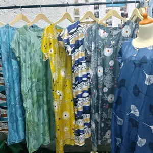 2 pcs daster payung LD 110 Motif Kekinian Baju Santay Wanita - Tidur Katun