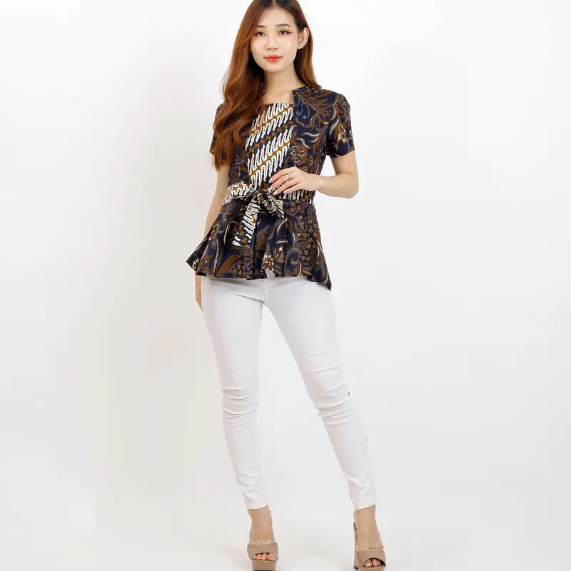 Batik Wanita - Atasan Batik 312 Baju Katun Nyaman Stretch Nyaman Stretch Tebal Fit 7