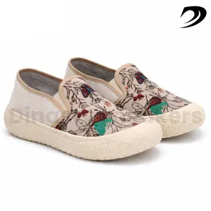 Dinasty Sepatu Wanita Fashion Slip on Motif Butterfly - TM Sepatu Wanita Stylish Terbaru Karet Merah Shoes flat  shoes