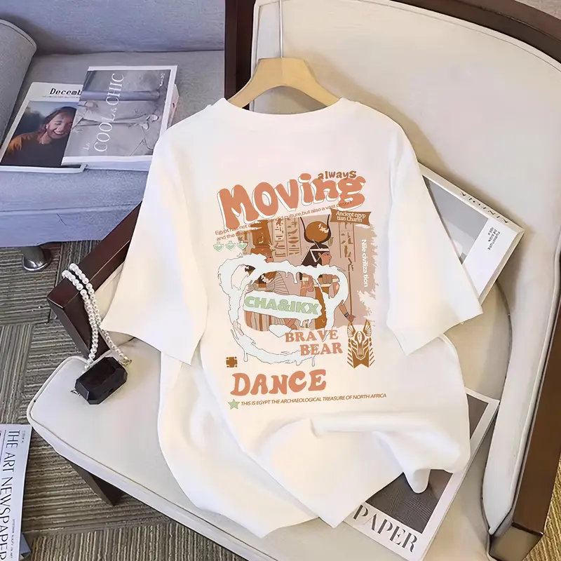 JKTee "Moving DANCE'' | Kaos Katun Premium Pria Wanita Unisex Lengan Pendek | Retro Streetwear Vintage Korean Style | COD 0