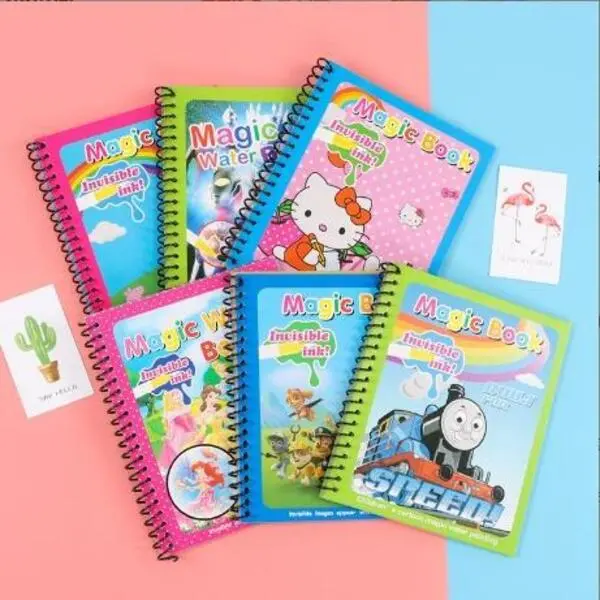 BISA COD S5745 Buku Gambar Pen Air / Buku Gambar Ajaib Buku Mewarnai / Magic Water Book Buku Mewarnai Ajaib Dengan Spidol Air 0