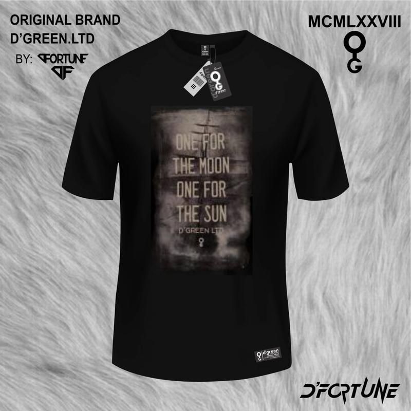D`GREEN Tshirt Hitam Original Pria Wanita Motif ROBOT CAT- Kain Katun / Kaos Greenlight Original / Baju Kaos Ariel Noah terbaru terlaris 5