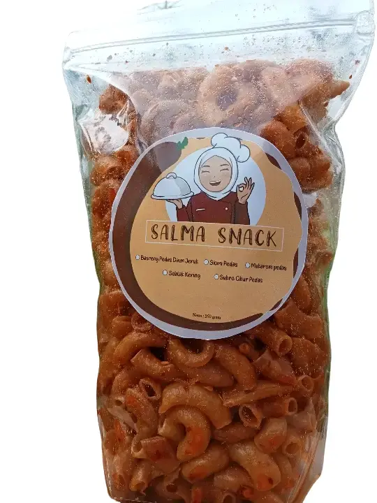 Makroni Salma Pedas Daun Jeruk 250 gram Snacks - Food