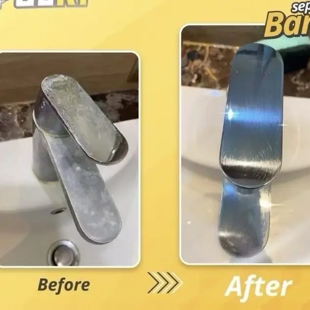 POLKI Pembersih KERAK KACA / PANCI STAINLESS STEEL / 100 ML FREE SPONS 2