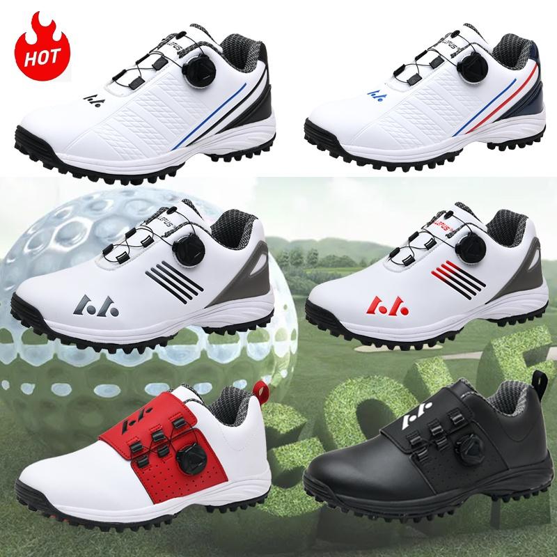 Giày Golf Giày Thể Thao Chuyên Nghiệp Nam Giày Tập Golf Chống Trượt Thoải Mái Không Thấm Nước Không Trơn Trượt Sepatu Golf Lelaki