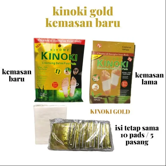 Paket Kinoki 3 pack Isi 30Pcs - Koyo Kaki Kinoki Gold Detox