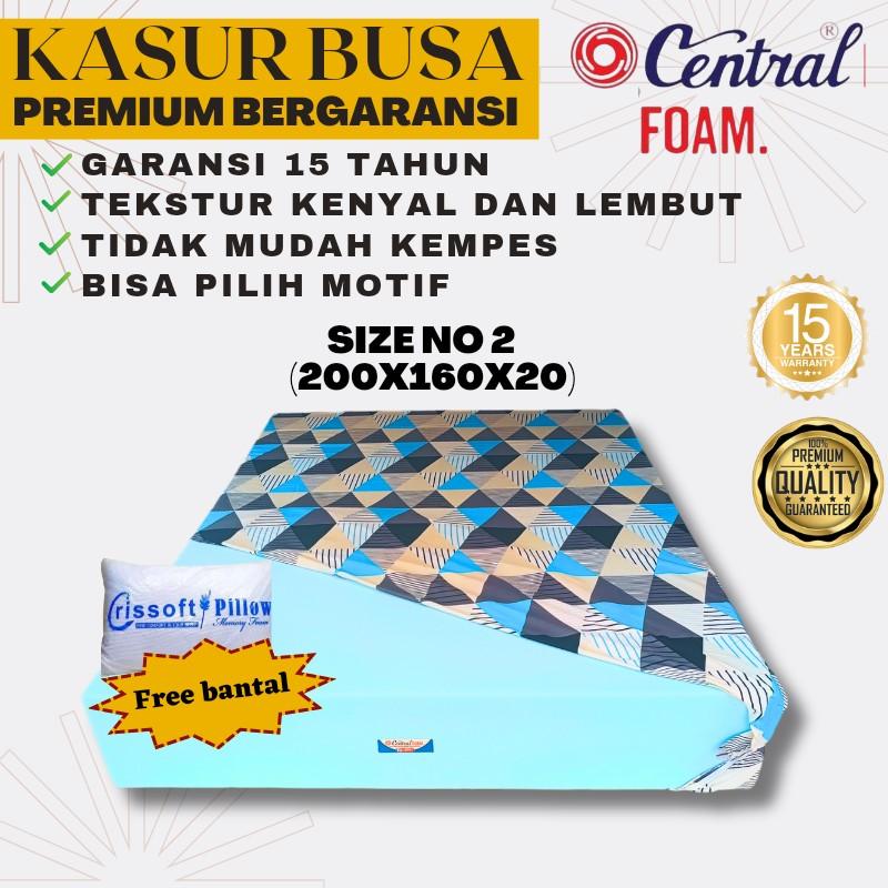 (200x160x20) Kasur Busa Central foam No 2  Garansi Busa 10 Tahun  bonus bantal Mewah Tebal Furniture 1