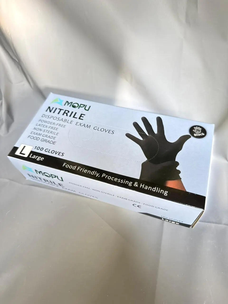 Sarung Tangan nitrile HITAM 100 pcs Disposable / Sarung Tangan Karet | Elastis