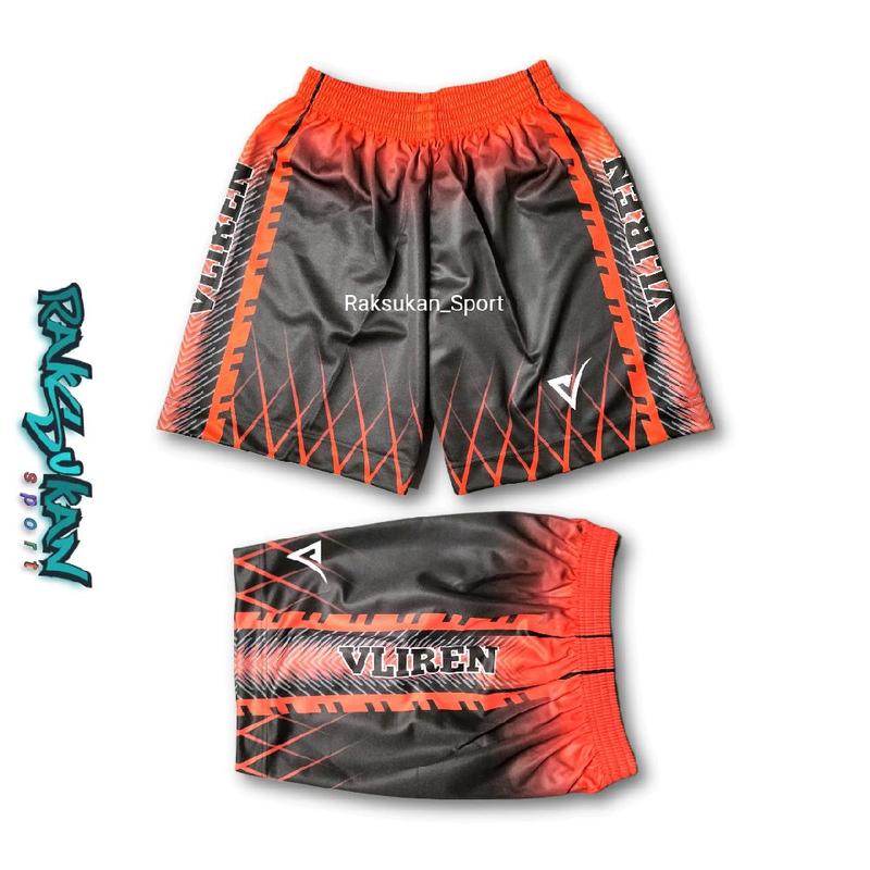 Celana Voli Volly Vliren Celana Printing Pria Celana Olahraga Kolor Voli celana Boxer Sport 2
