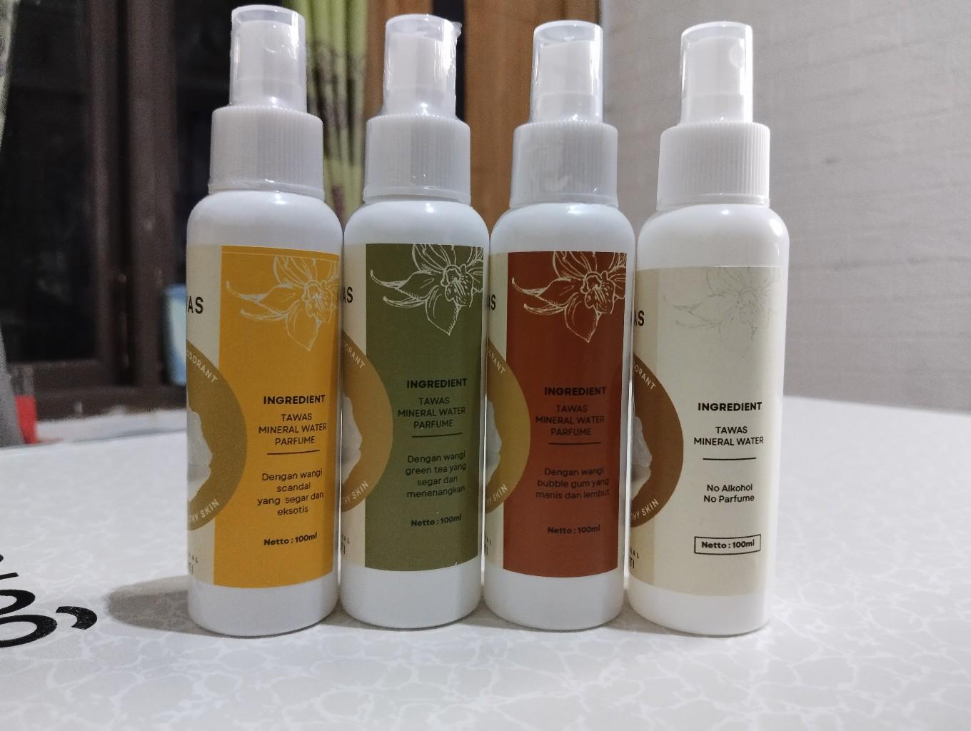 TAWAS DEODORANT SPRAY 100 ml (Plain, Bubble Gum, Green Tea & Scandal)