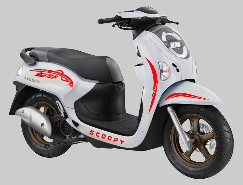 Product Introduction of STRIPING CUTTING STICKER HONDA SCOOPY ALL NEW 2025 UNIVERSAL SCOOPY LIS VARIASI STIKER Motorcycle 7