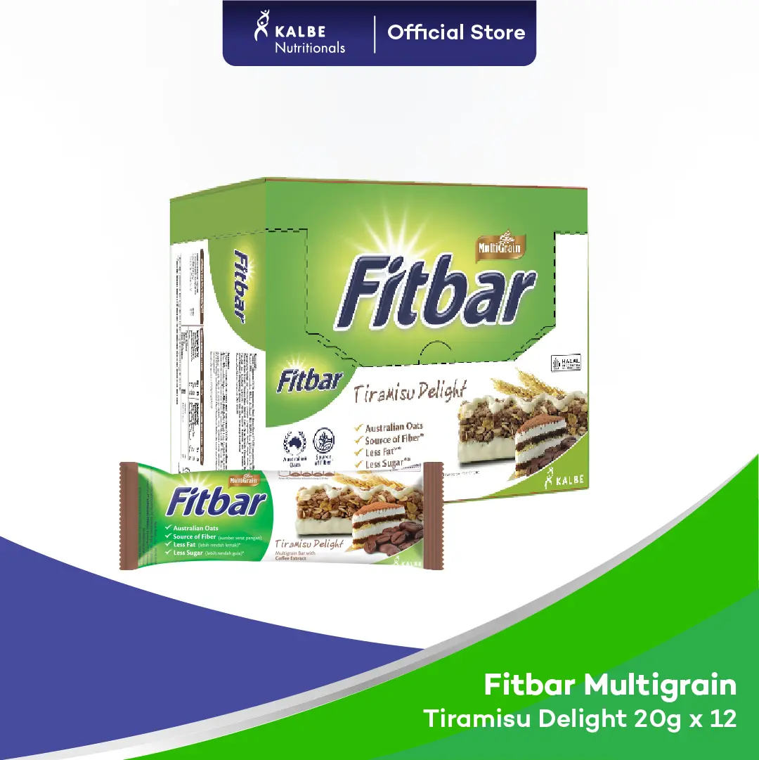 Fitbar Tiramisu Delight 12x20gram Multigrain